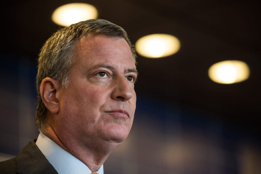 Mayor De Blasio And Police Chief Bratton Discuss Police Training