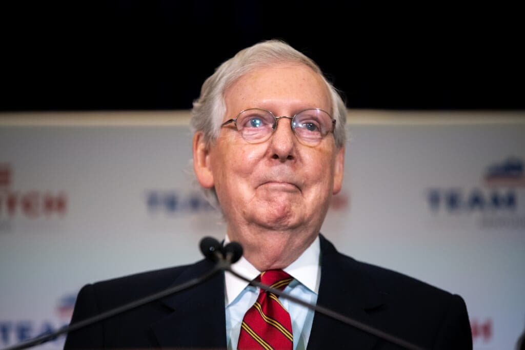 Sen. Mitch McConnell Holds Press Conference To Discuss Election Results