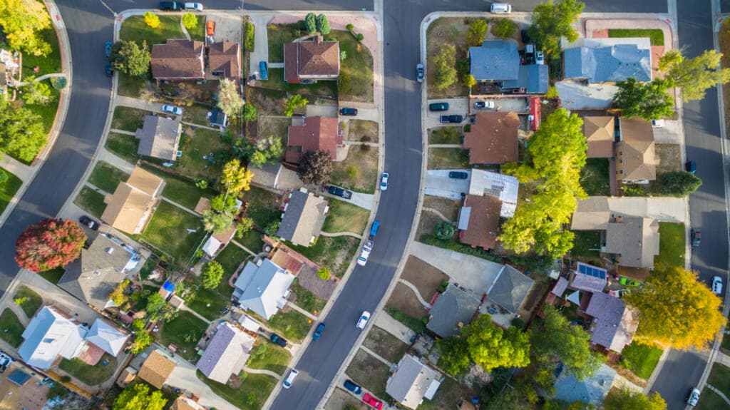 A residential neighborhood