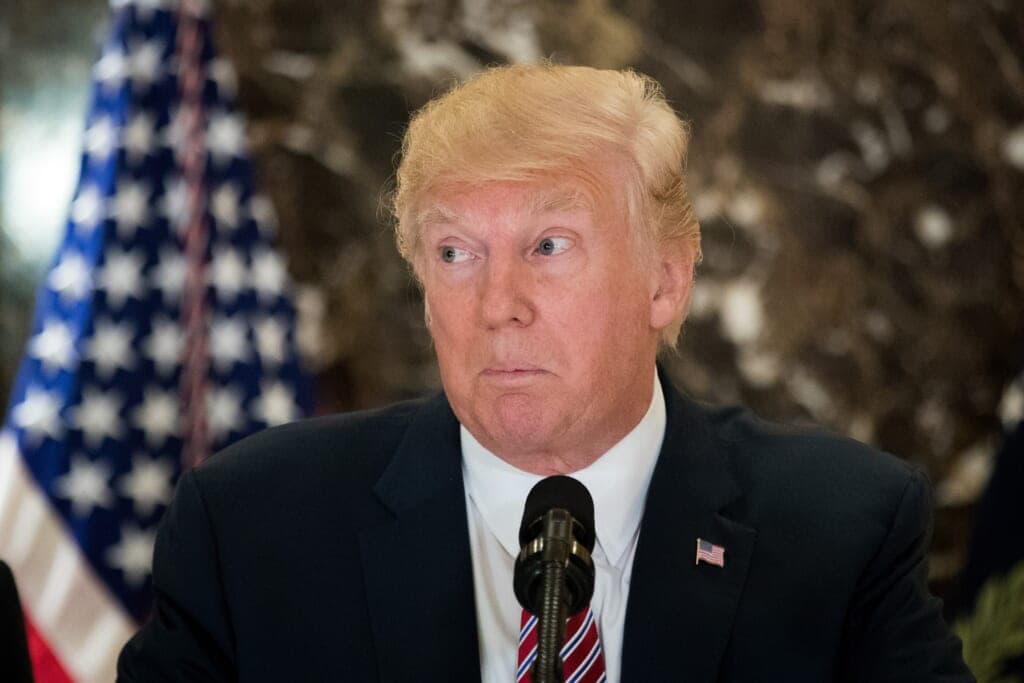 President Trump Speaks On Infrastructure Meeting Held At Trump Tower