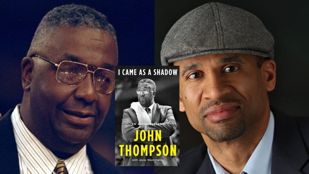 Georgetown Hoyas basketball coach John Thompson, the book "I Came As A Shadow" and journalist Jesse Washington