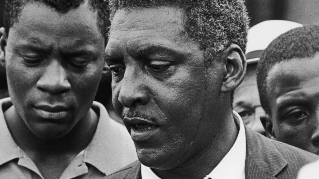 Gay civil rights activist Bayard Rustin