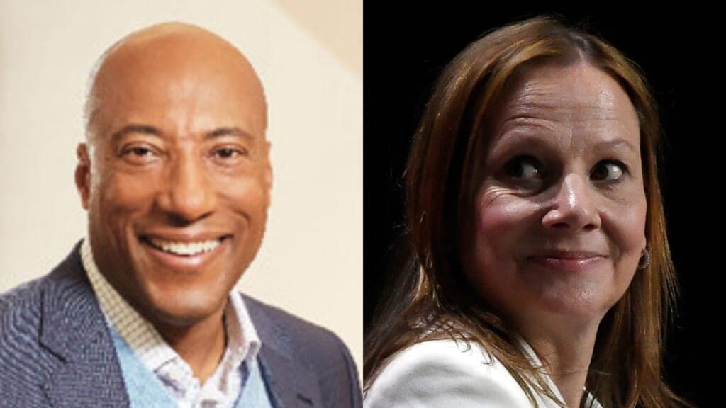 Entertainment Studios’ Byron Allen and General Motors’ Mary Barra
