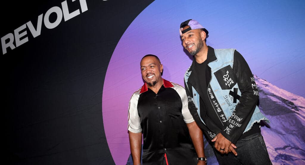 Artists Timbaland and Swizz Beatz