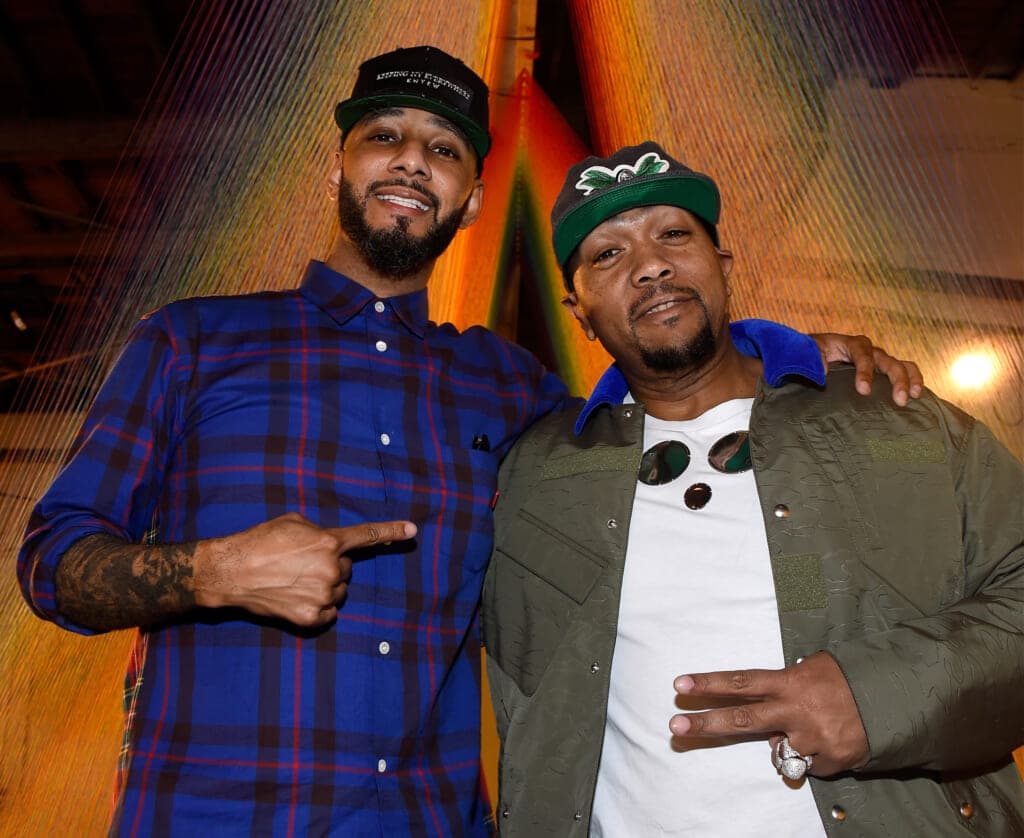 Recording artists Swizz Beatz and Timbaland