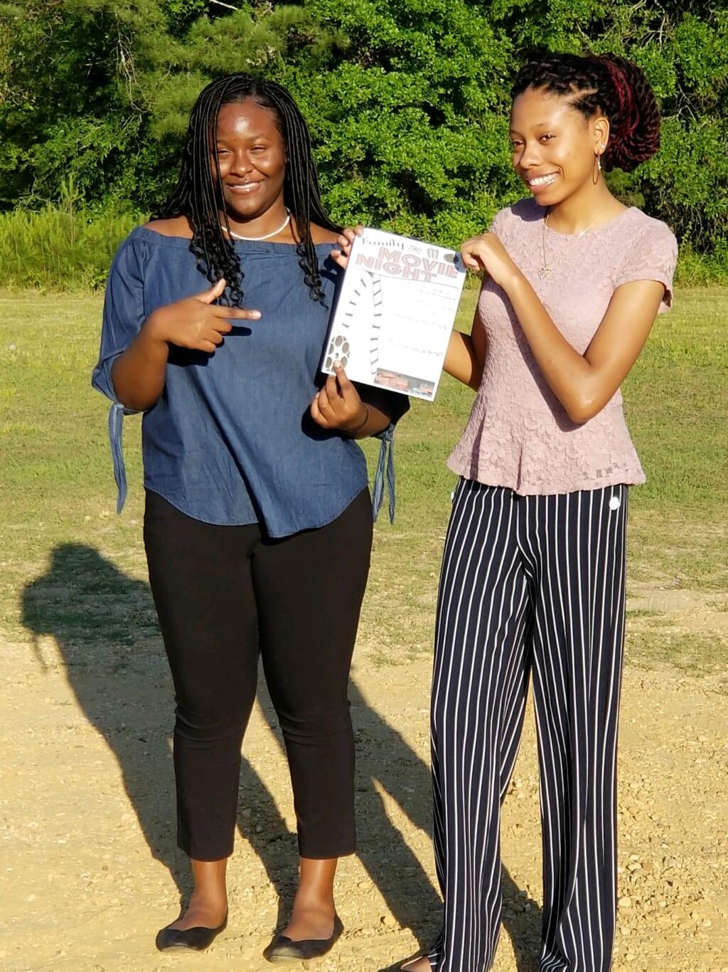 Christy Daniel and Daraja Maye used a grant to fund a drive-in screening in their community