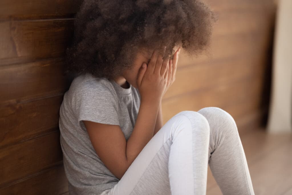 Black girl sad