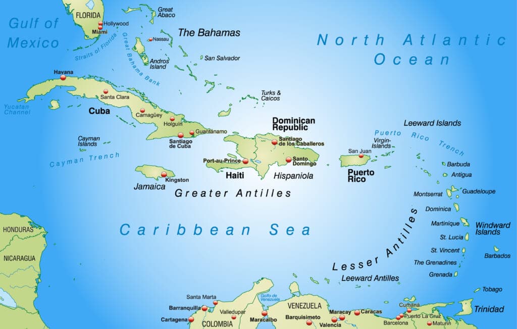 Caribbean Map