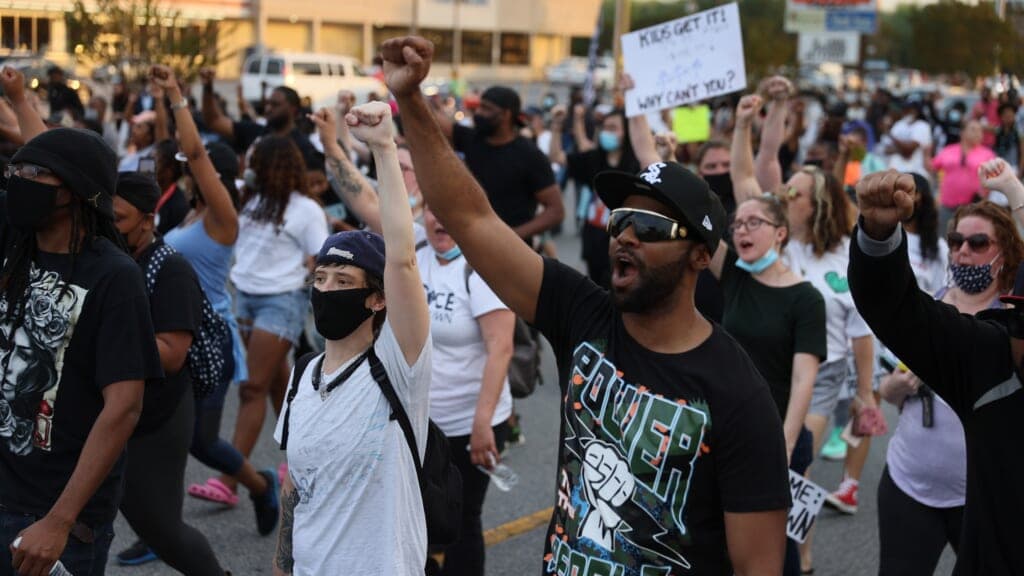 Protesters call for justice in the shooting death of Andrew Brown Jr.