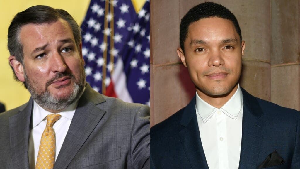 Texas Sen. Ted Cruz and The Daily Show host Trevor Noah