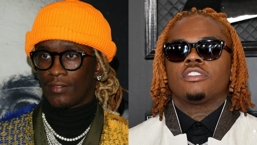 Rappers Young Thug and Gunna