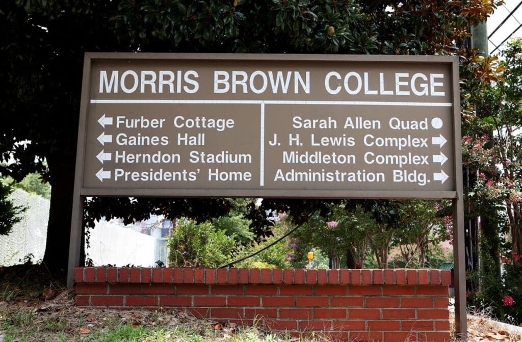 Sign at Morris Brown College