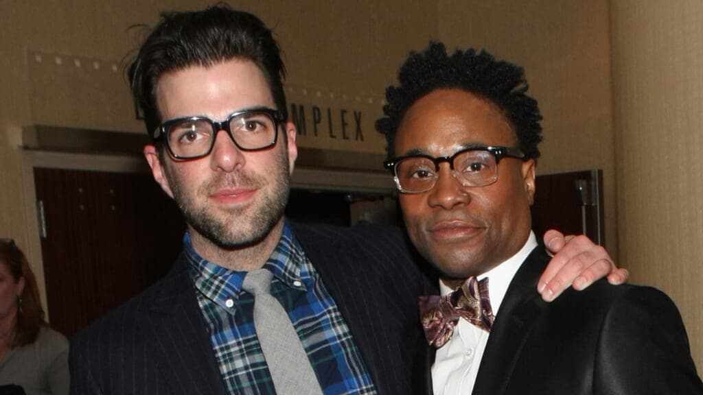 Actors Zachary Quinto and Billy Porter