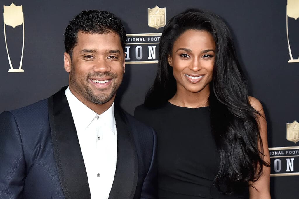Seattle Seahawks star quarterback Russell Wilson and pop star Ciara