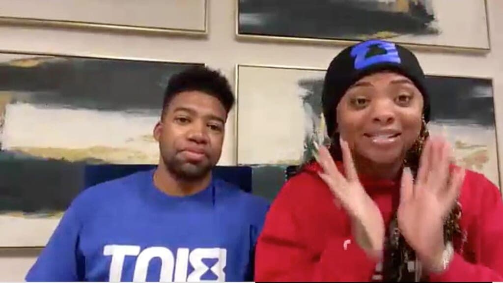 Reality TV stars Marlon Moore and his wife LaShonda Moore of "Family or Fiance"
