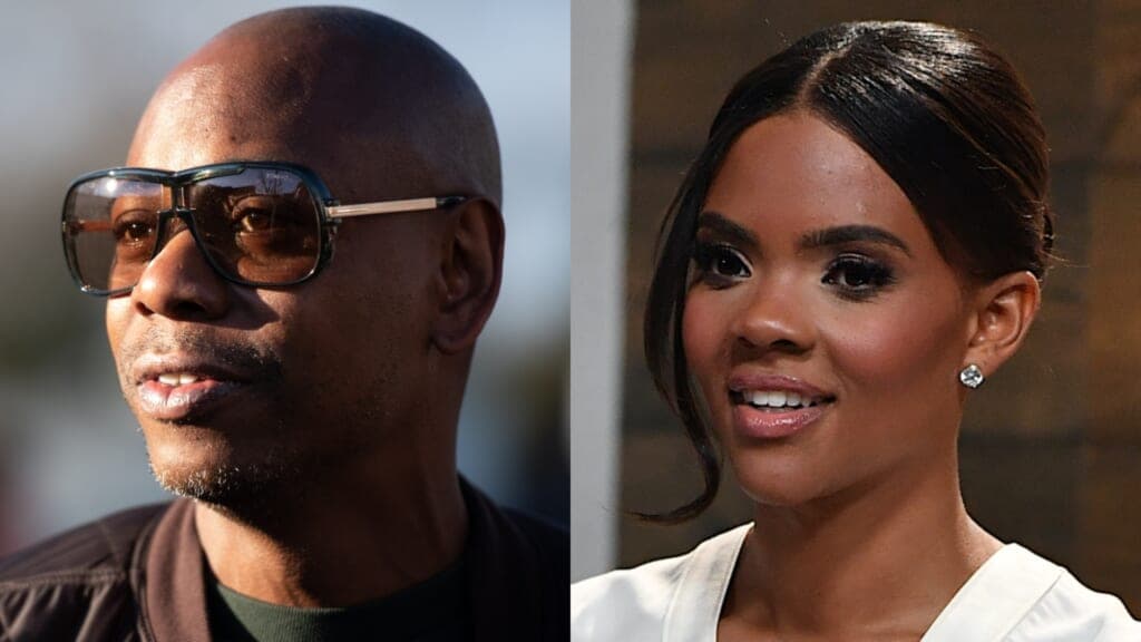 Comedian Dave Chappelle and right-wing pundit Candace Owens