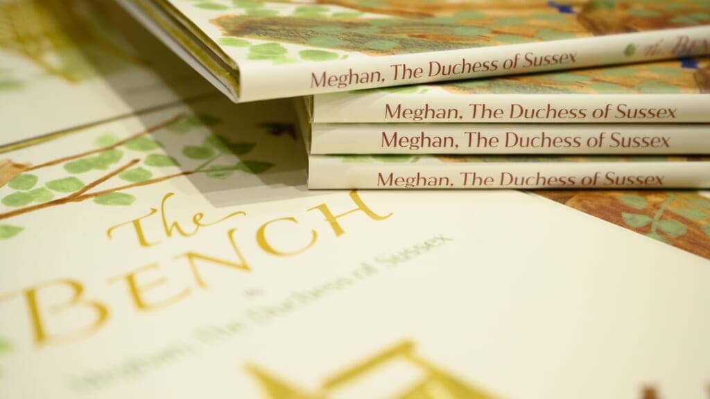 Copies of Meghan Markle’s book “The Bench"