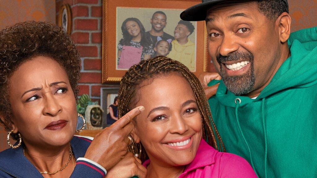 Actors Wanda Sykes, Kim Fields and Mike Epps of "The Upshaws"
