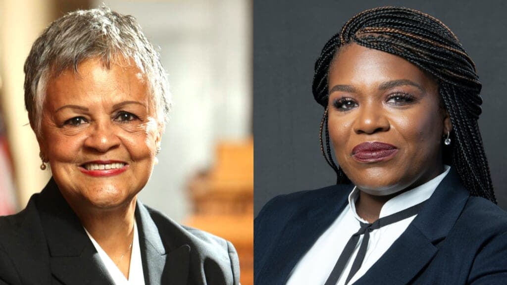 Representatives Bonnie Watson Coleman (D-NJ) and Cori Bush (D-MO)