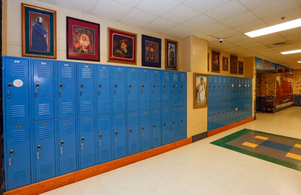 The interior of Parkside Middle School