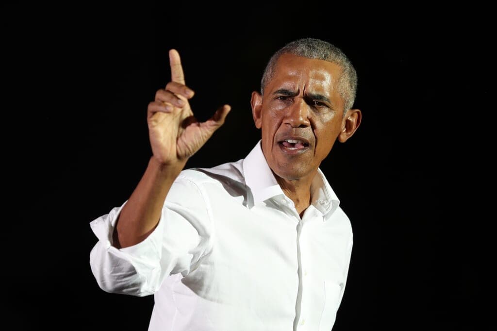 Former President Obama Holds Rally For Joe Biden On Eve Of Election In Miami