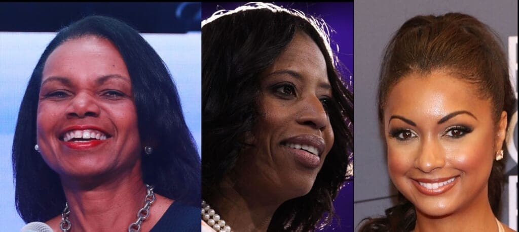 Former Secretary of State Condoleezza Rice, former Republican Congresswoman Mia Love and TV personality Eboni K. Williams