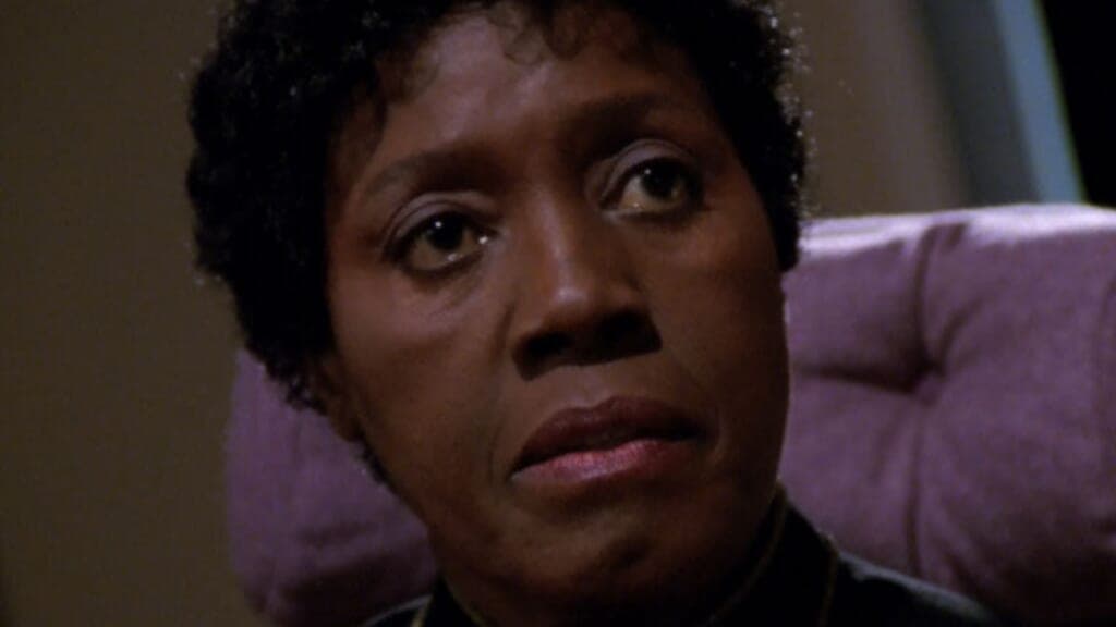 Actor and teacher Fran Bennett in "Star Trek: The Next Generation”