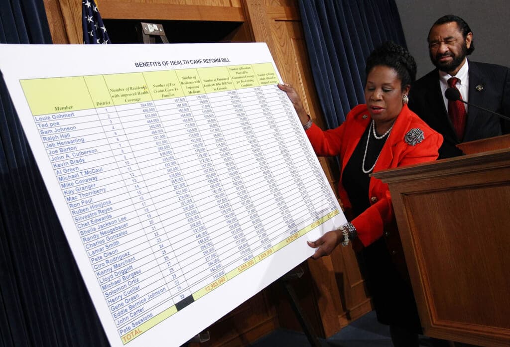 Texas Reps. Sheila Jackson Lee and Al Green