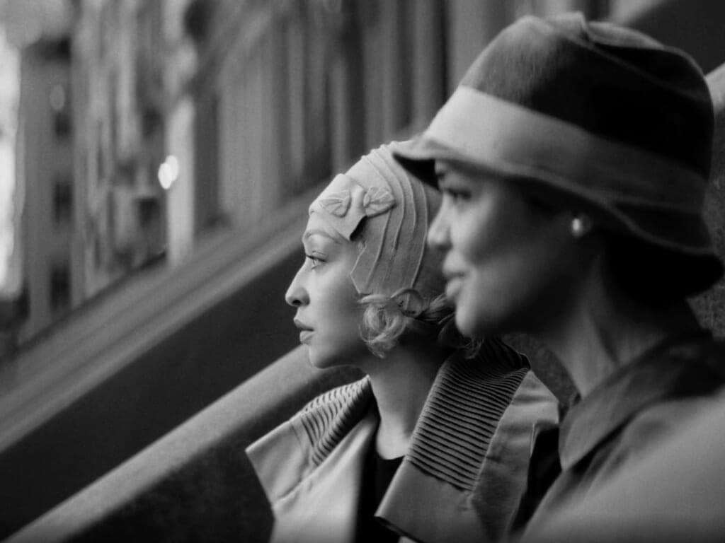 Actors Ruth Negga and Tessa Thompson in “Passing”