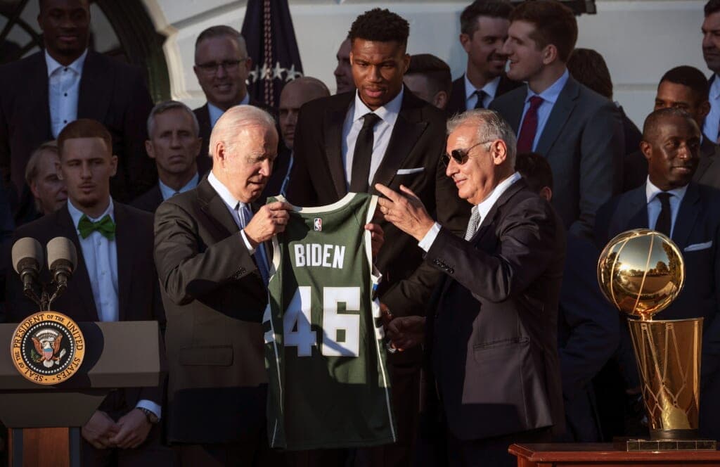 President Biden Milwaukee Bucks thegrio.com