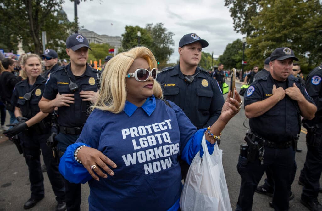 LGBTQ Protester