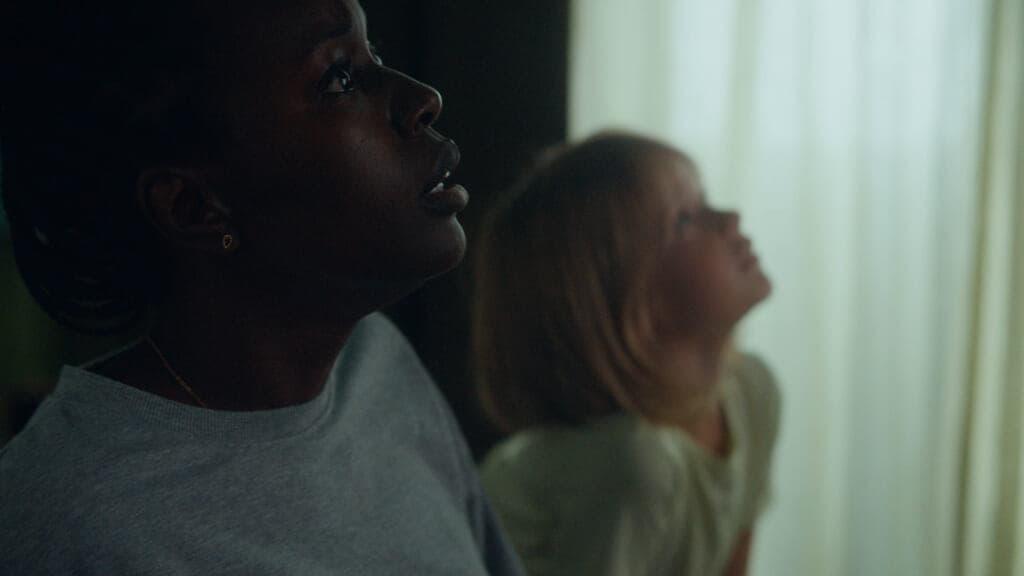 Actors Anna Diop and Rose Decker in "Nanny" by Nikyatu Jusu