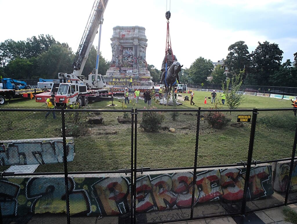 Richmond, Virginia Removes Statue Of Confederate General Robert E. Lee