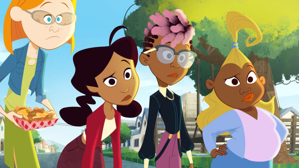 A scene from the animated show "The Proud Family: Louder and Prouder”