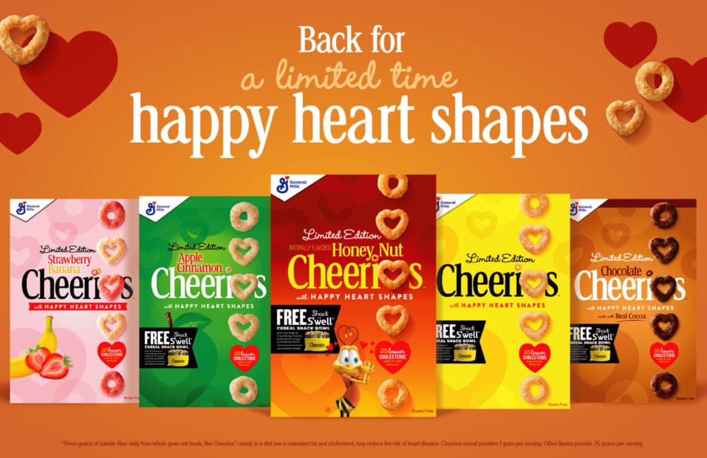 Boxes of Cheerios cereal