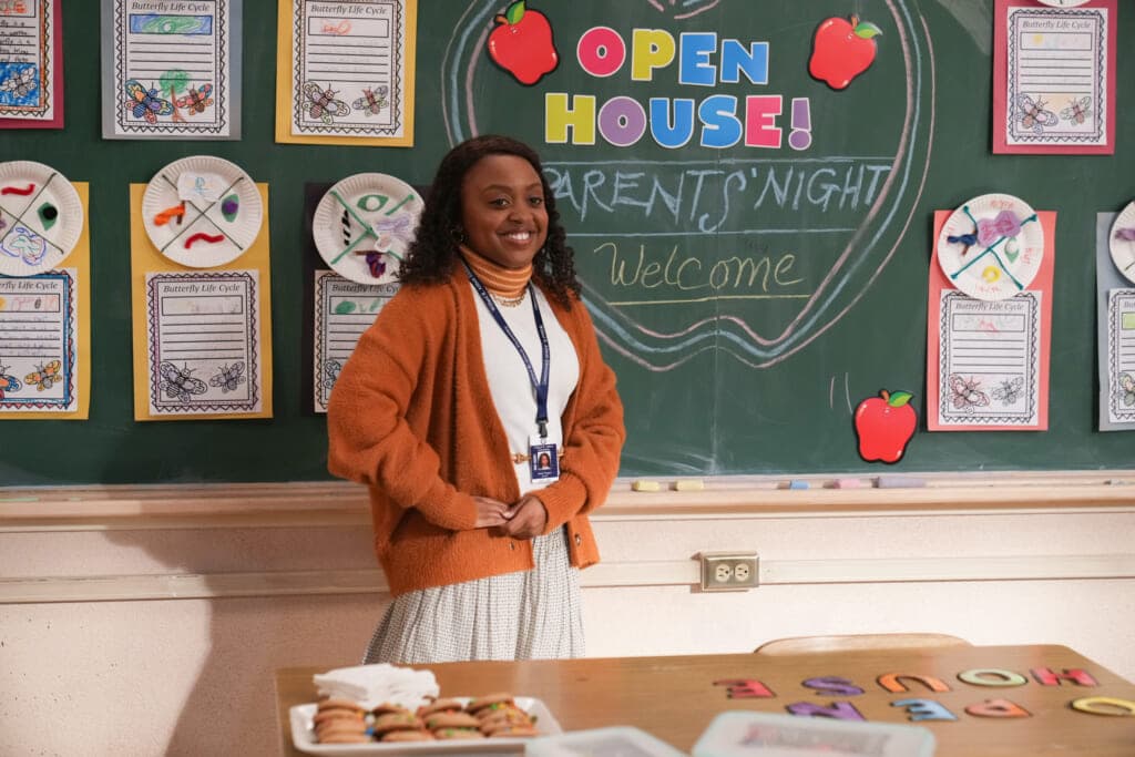 Actor Quinta Brunson in “Abbott Elementary”