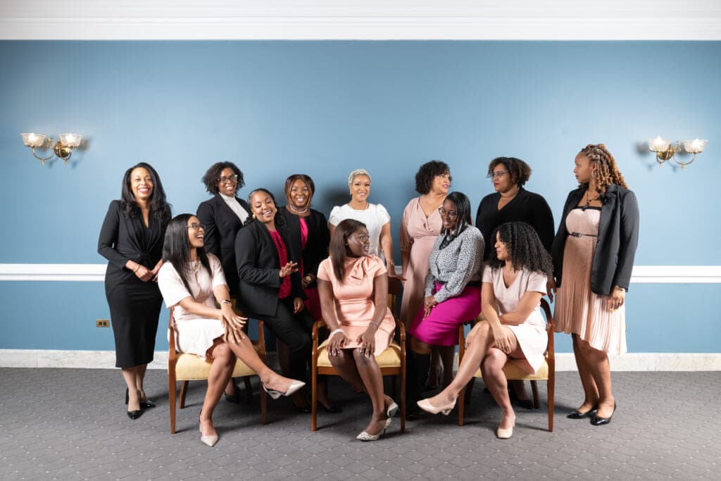 Black women Capitol Hill staffers at the U.S. Capitol