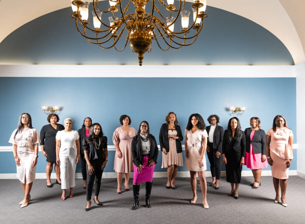 Black women Capitol Hill staffers at the U.S. Capitol
