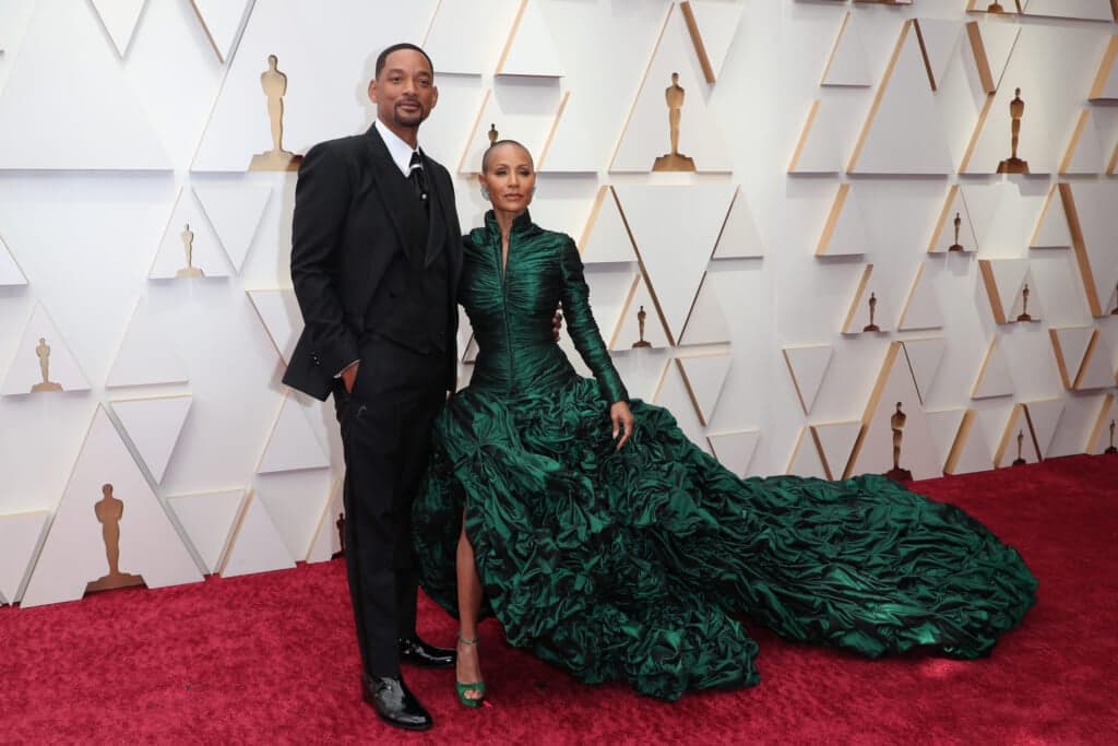 Will Smith and Jada Pinkett Smith in Jean Paul Gaultier