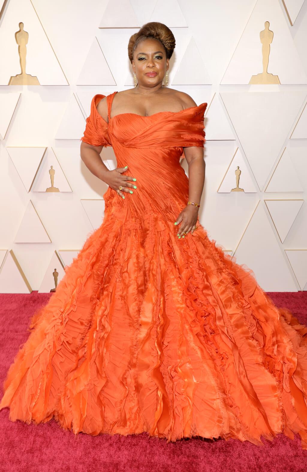 Aunjanue Ellis in Versace