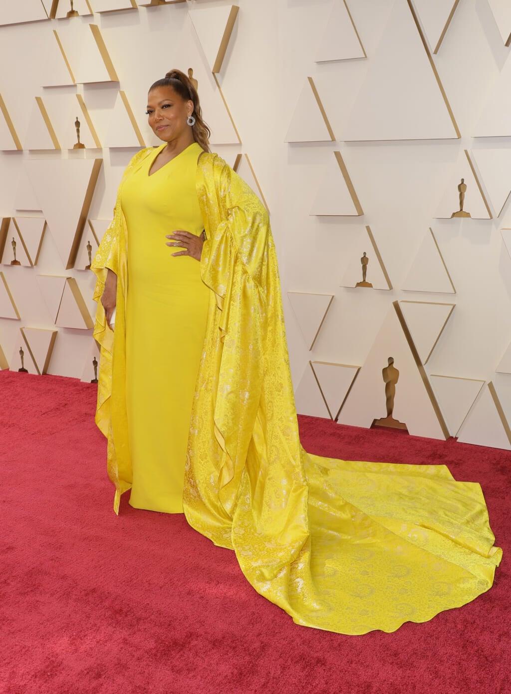Queen Latifah in Pamella Roland