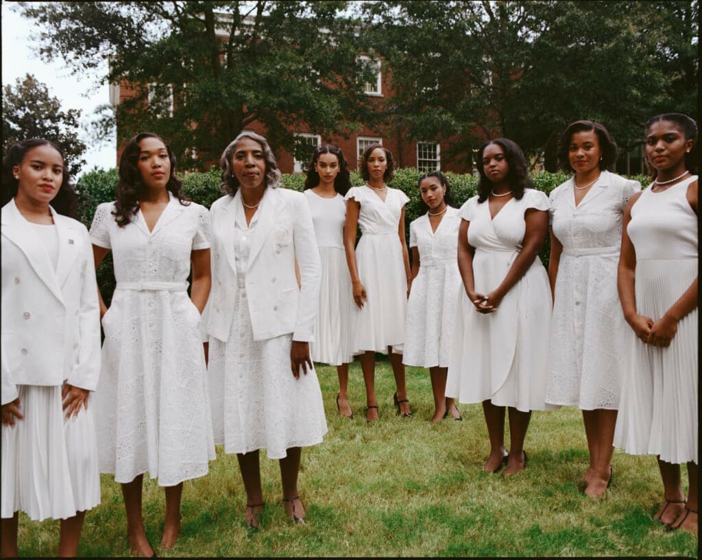 A collection of white dresses by Ralph Lauren