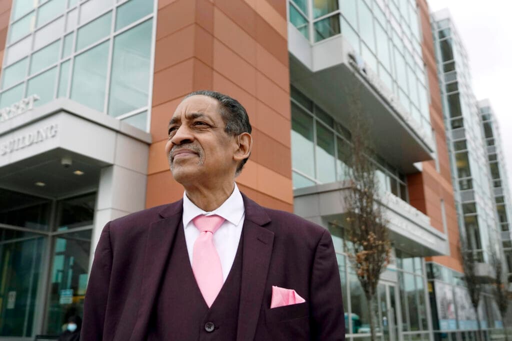 Nestor Castro at Whittier Street Health Center, where he volunteers