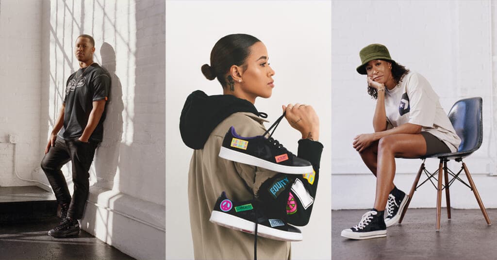 People wearing Converse products