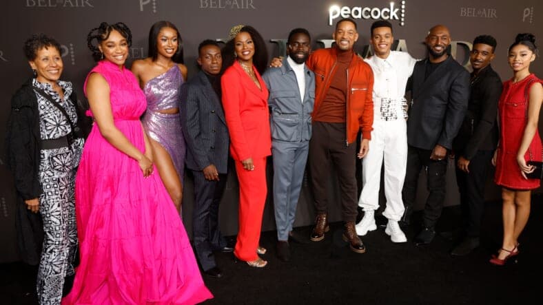 Peacock's New Series "BEL-AIR" Premiere Party And Drive-Thru Screening Experience - Red Carpet And Inside