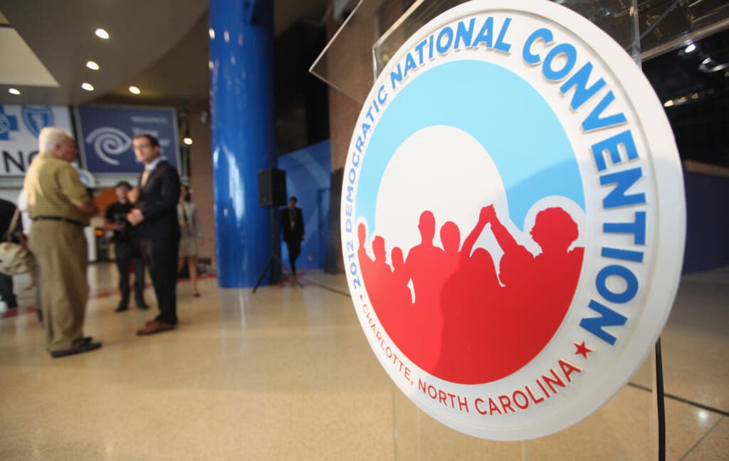 A logo for the Democratic National Convention