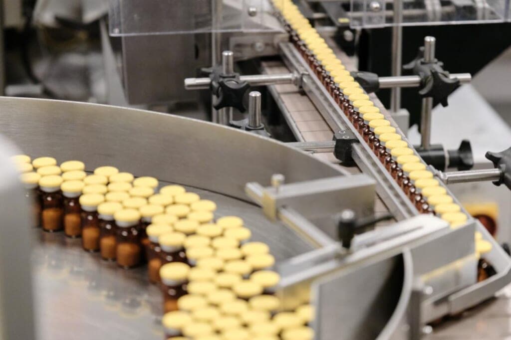 Production of Enhertu, an antibody-chemotherapy drug