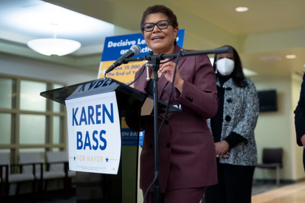 Los Angeles mayoral candidate Congresswoman Karen Bass