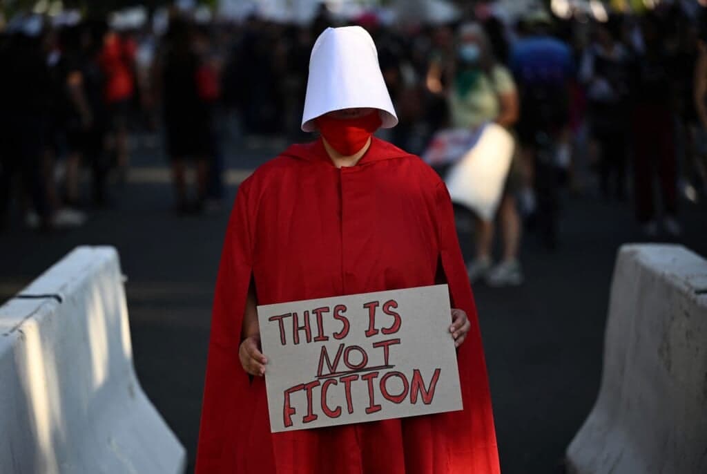 Abortion rights activists rally outside the U.S. Supreme Court