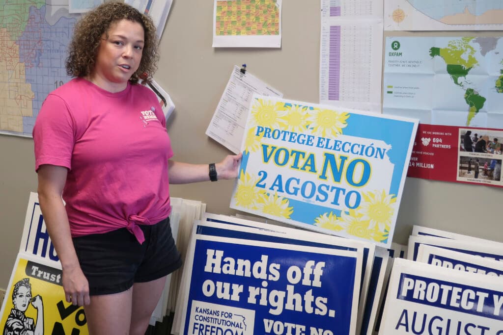 Jessica Porter, communications chair for the Shawnee County, Kansas, Democratic Party